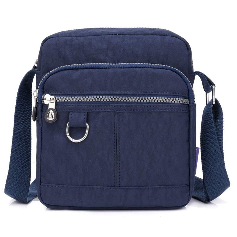 KARRESLY Casual Nylon Purse Handbag Crossbody Bag Waterproof Shoulder Bag for Women (Dark blue) - Image 1
